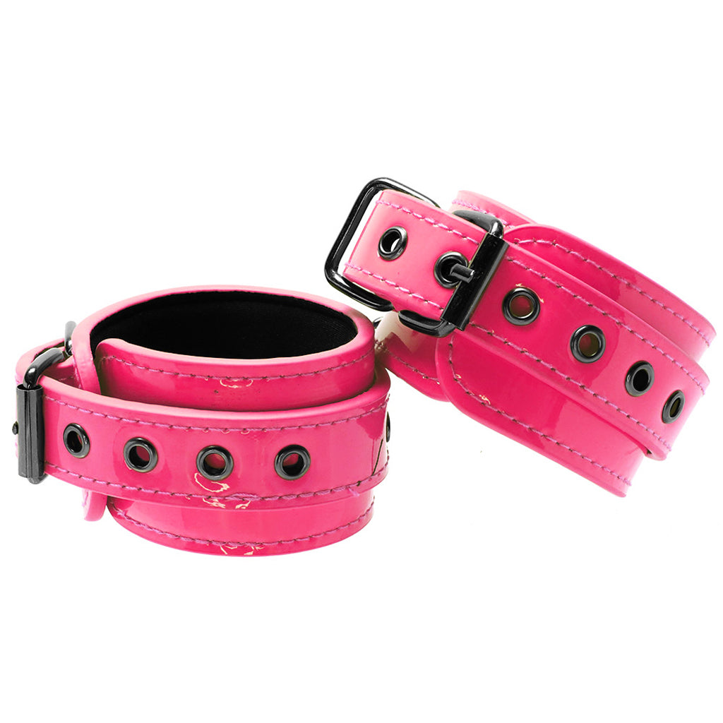 Electra Play Things Ankle Cuffs in Neon Pink Bondage and Fetish > Wrist and Ankle Cuffs - Tophatter Daily Deals
